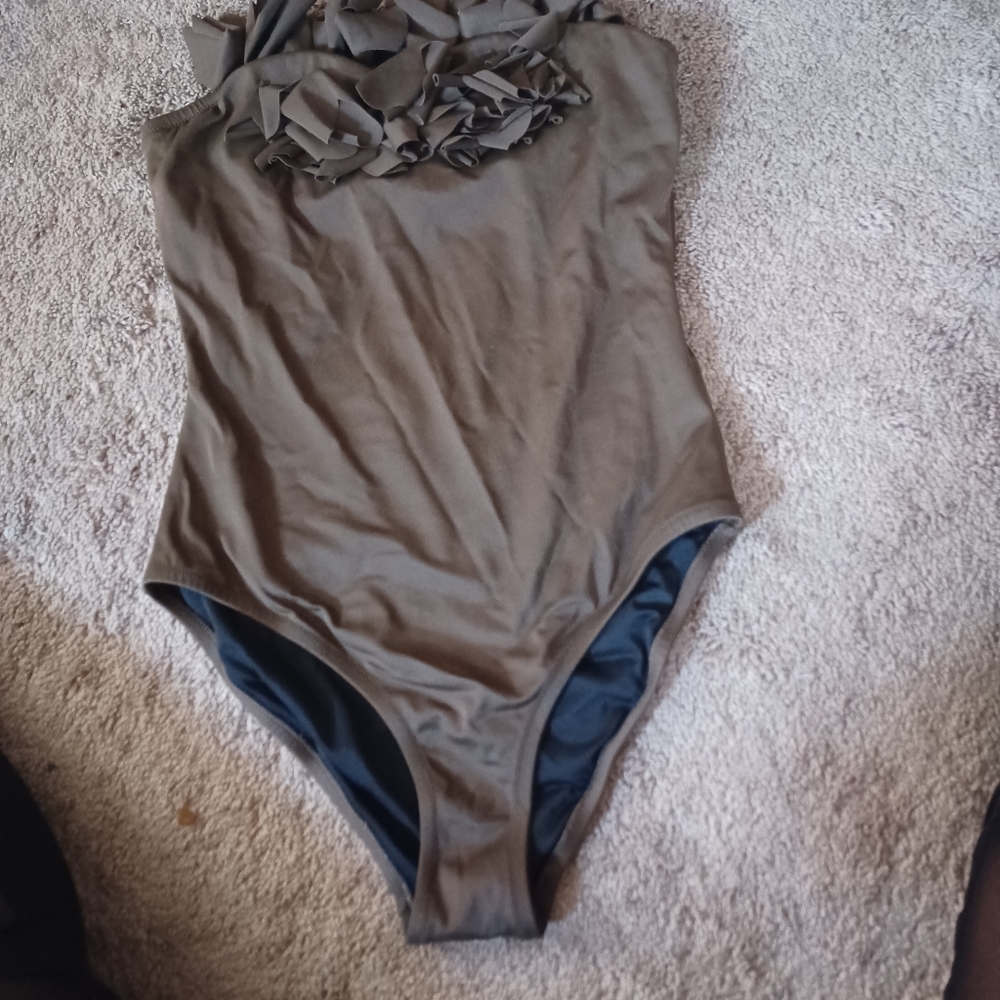 One piece strapless bathing suit by J Crew
